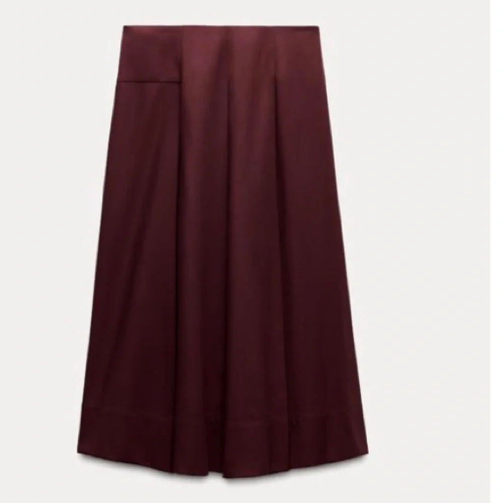 LAST CHANCE ZARA BOX PLEAT MIDI SKIRT ZW COLLECTION